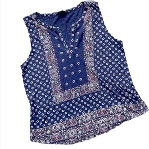 Lucky Brand Paisley Floral Tank